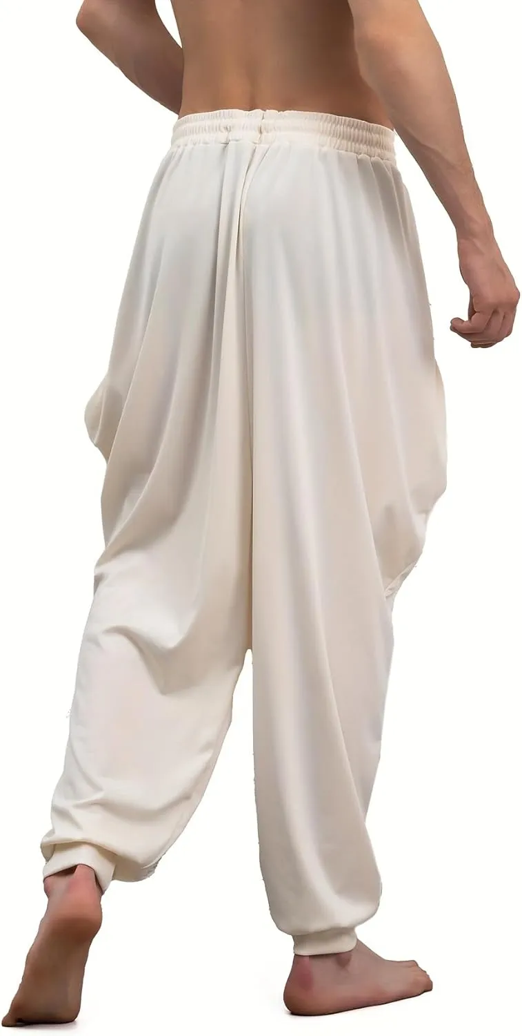 Tenna Teki Adult Casual Harem Pants, 100% Polyester, Loose Fit, Drawstring