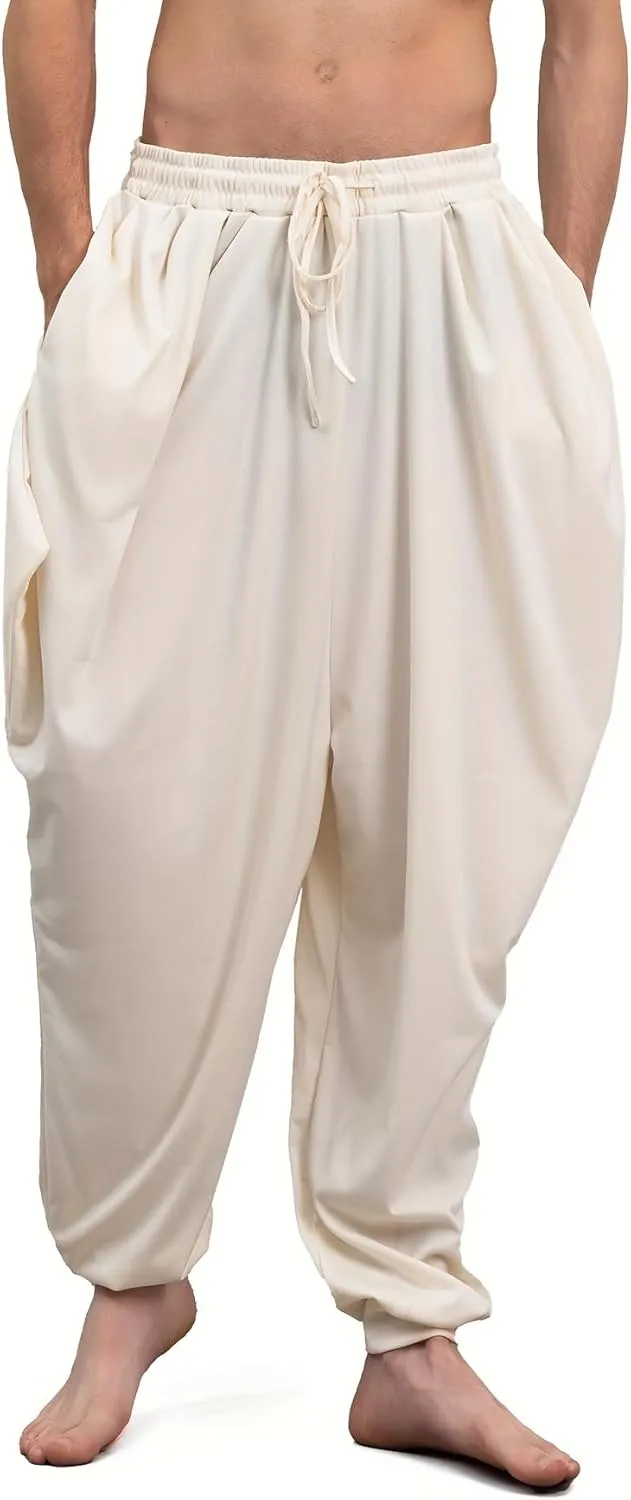Tenna Teki Adult Casual Harem Pants, 100% Polyester, Loose Fit, Drawstring