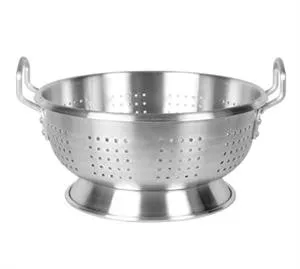 Thunder Group ALHDCO102 16 Qt Heavy Duty Aluminum Colander With Base And Handle
