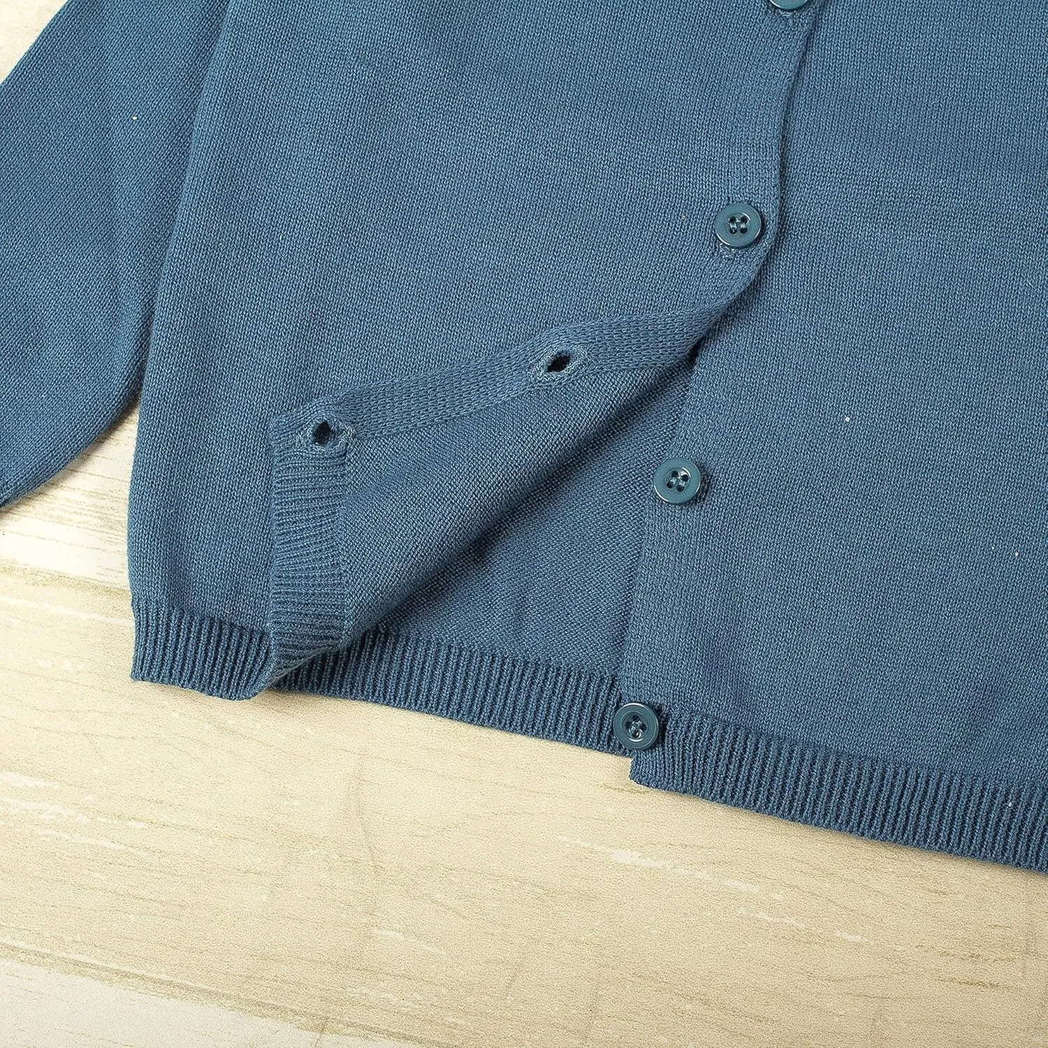 Toddler and Unisex Baby Knitted Cardigan Sweater Long Sleeve
