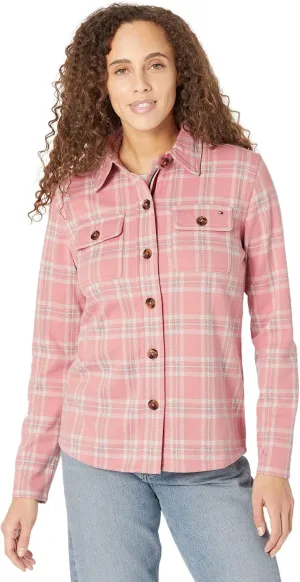 Tommy Hilfiger Womens Knit Shirt Jacket