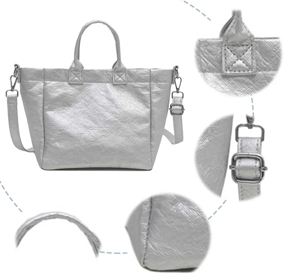 Tote Bag for Women Letter Print Work Tote Bag Large Kraft Paper Handbag 2024 Favorite Tote Bag