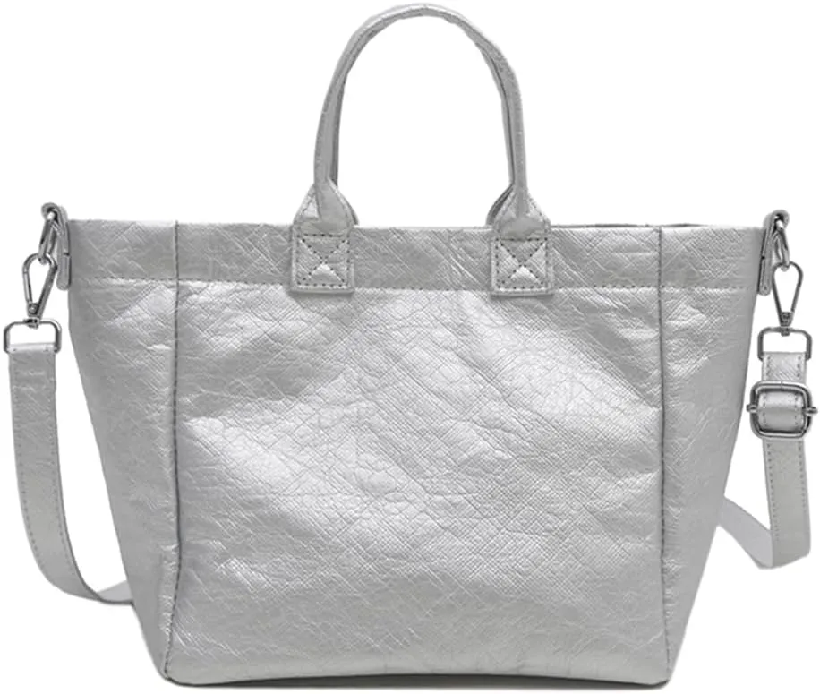 Tote Bag for Women Letter Print Work Tote Bag Large Kraft Paper Handbag 2024 Favorite Tote Bag