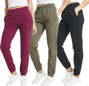 Ultra Performance Womens 3 PK High Waisted Fleece Cinched Pant