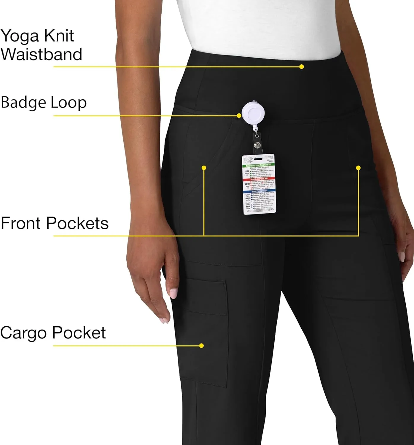 Wink Women's Cargo Flare Scrub Pant