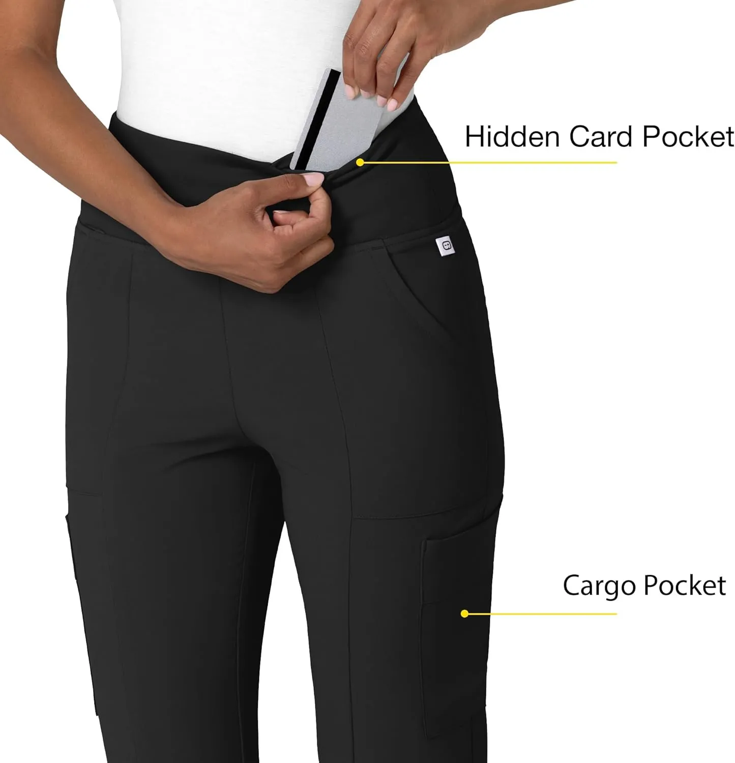 Wink Women's Cargo Flare Scrub Pant