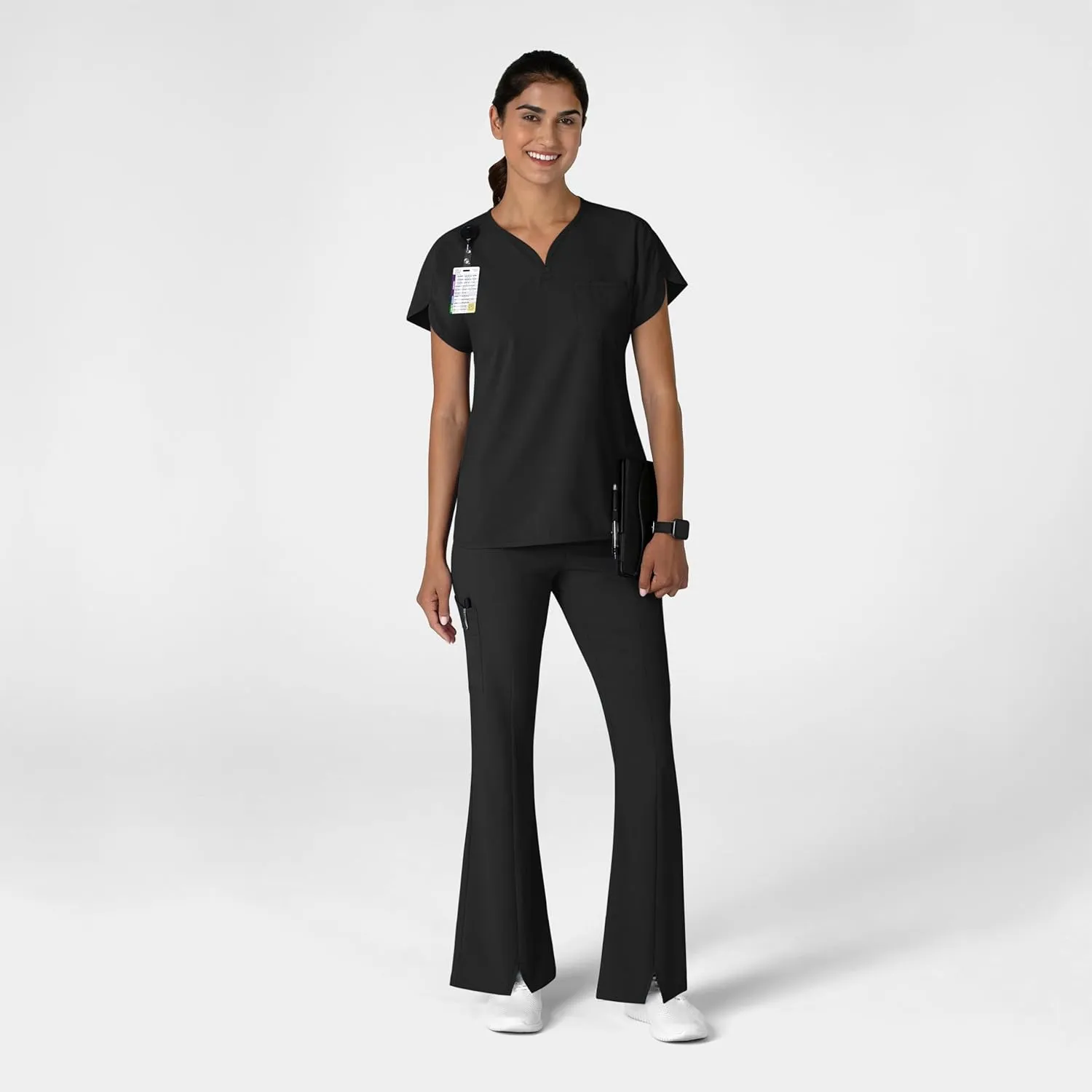 Wink Women's Cargo Flare Scrub Pant