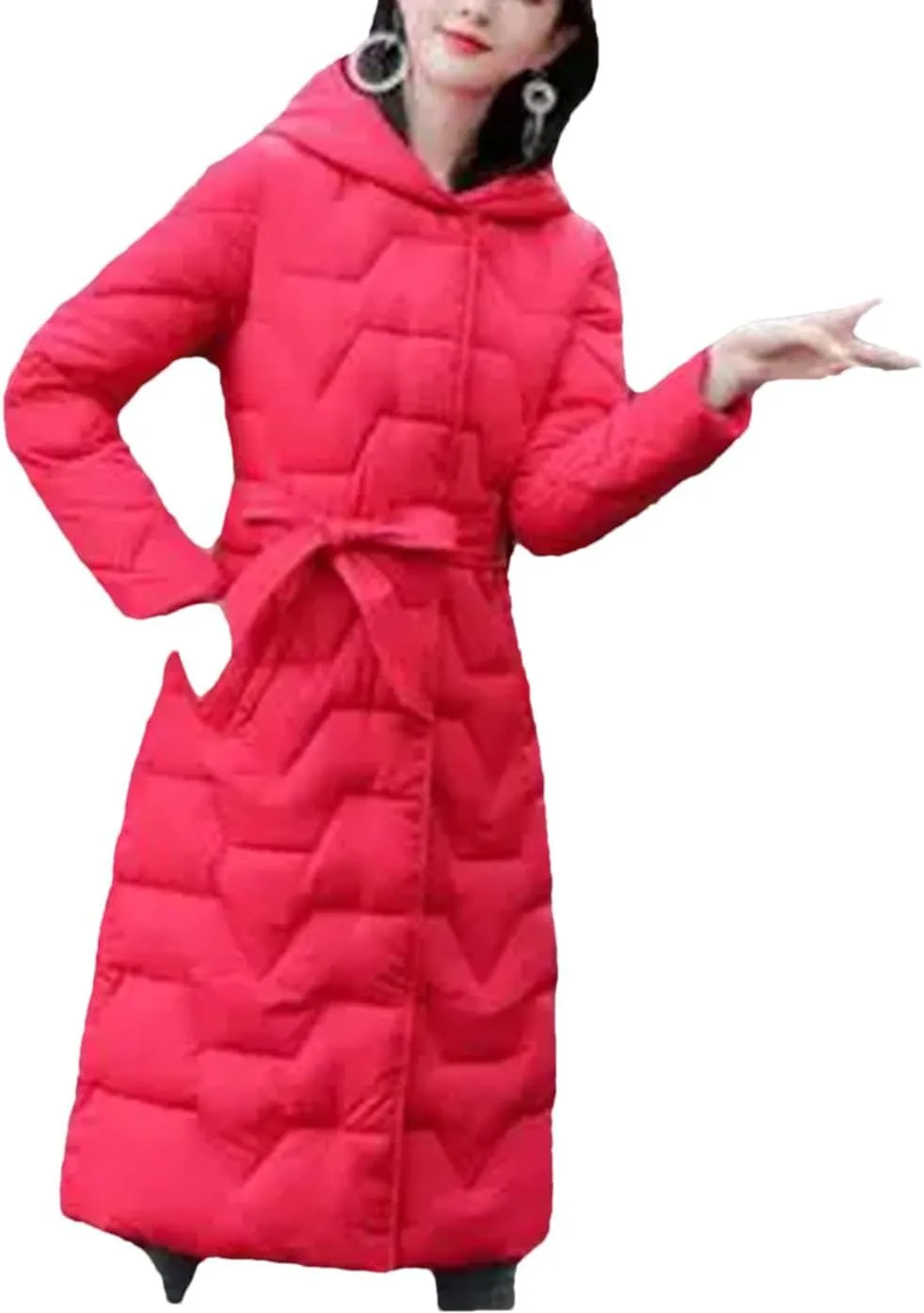Women Autumn Winter Thicken Hooded Cotton-Padded Jakcet Casual Loose Parkas Coat Female Long Outwears