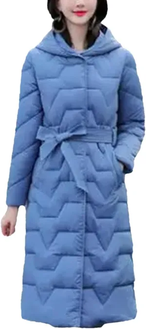 Women Autumn Winter Thicken Hooded Cotton-Padded Jakcet Casual Loose Parkas Coat Female Long Outwears