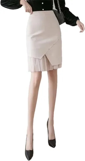 Women High Waist Bodycon Pencil Skirts Office Lady Straight Wrap Skirt Black Midi Skirts