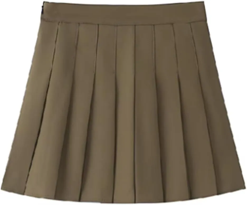 Women High Waist Mini Skirts Pleated Skirt School Uniform Streetwear
