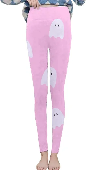 Women's Activewear Leggings Halloween Print Cute Style Leggings Workout Leggings for Women 4 Way Stretch Flare