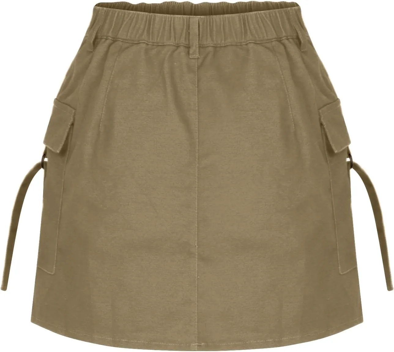 Women's Cargo Skirt Casual Wrap Bodycon Pockets Skirts Solid Color Low Waisted Pure Comfort Skirt 2025 Outfits