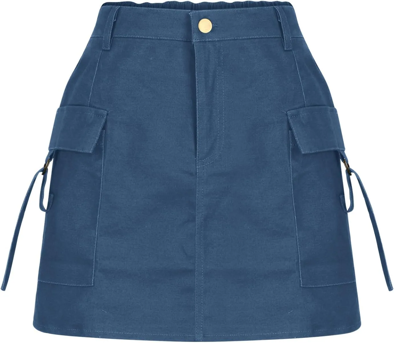 Women's Cargo Skirt Casual Wrap Bodycon Pockets Skirts Solid Color Low Waisted Pure Comfort Skirt 2025 Outfits