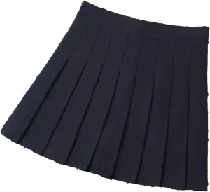 Women's High Waist Harajuku Mini Pleated Skirt Summer Ruffle Bodycon Casual A-Line Short Skirt