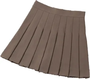 Women's High Waist Harajuku Mini Pleated Skirt Summer Ruffle Bodycon Casual A-Line Short Skirt