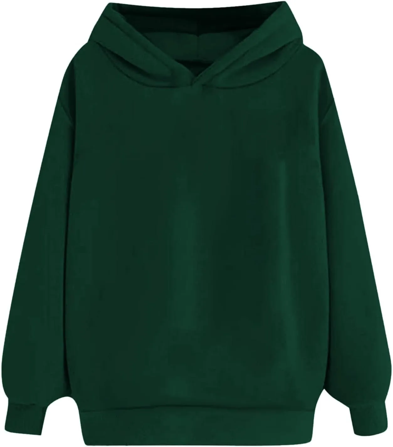 Womens Oversized Hoodies Sweatshirt Solid Color Pullover Fall Winter Outfits Casual Long Sleeve Tops