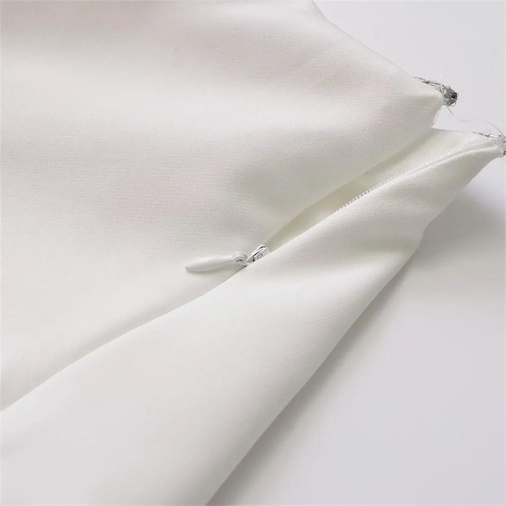 Women's Solid Color Casual Round Neck Hollow Rhinestone Stitching Slim Fit Camisole