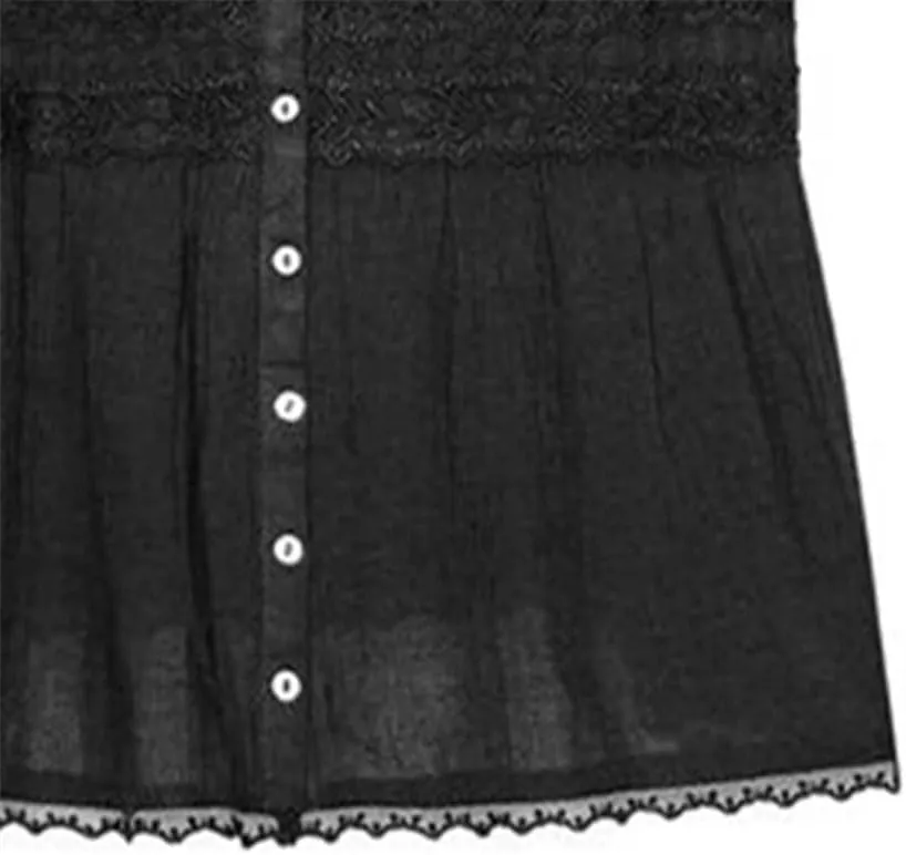 Women's Solid Color Casual V-Neck Lace Stitching Hollow Camisole Top