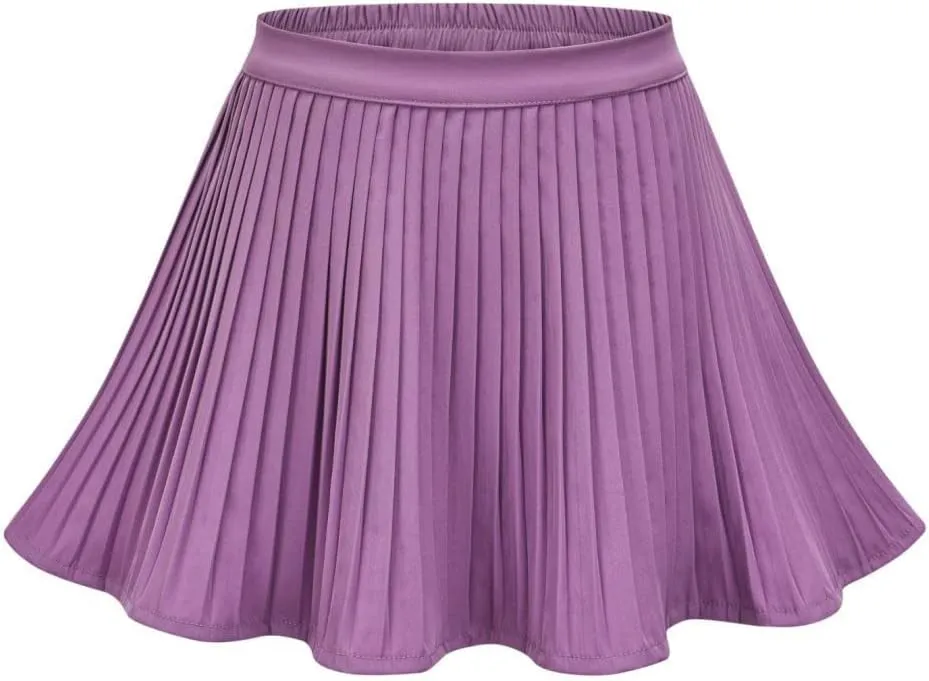 Women's Summer Empire Waist Ruffle Tiered Pleated Mini Skirt Solid Color A Line Beach Cute Midi Skirt Size 2