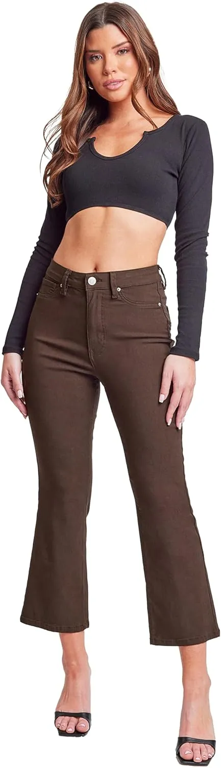 YMI Women's Hyperstretch Cropped Straight Leg